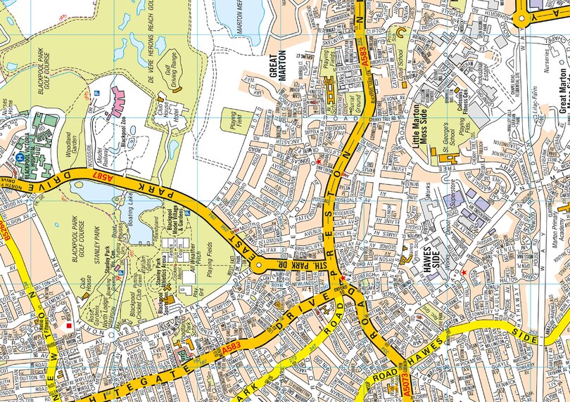 Sample content 3_Blackpool A-Z Pocket Street Map