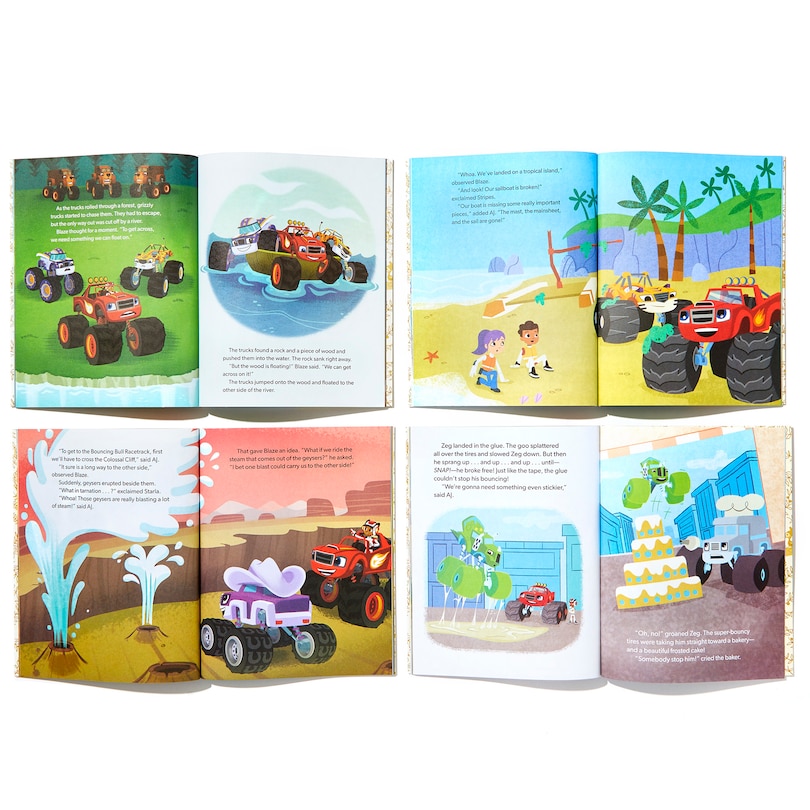 Aperçu du contenu 4_Blaze And The Monster Machines Little Golden Book Library (blaze And The Monster Machines)