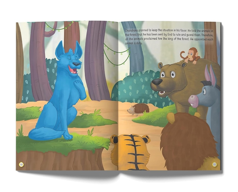 Aper&ccedil;u du contenu_Blue Jackal - Illustrated Moral Story for Children, The