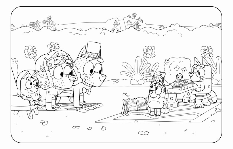 Sample content 2_Bluey and Bingo's Very Romance Coloring Book