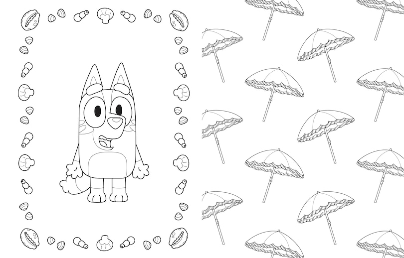 Sample content 2_Bluey: At the Beach: A Coloring Book