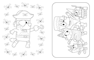 Sample content 3_Bluey: Hooray, It's Halloween!: A Coloring Book