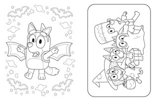 Sample content 4_Bluey: Hooray, It's Halloween!: A Coloring Book