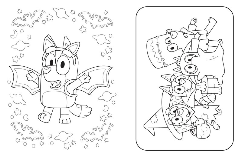 Sample content 4_Bluey: Hooray, It's Halloween!: A Coloring Book