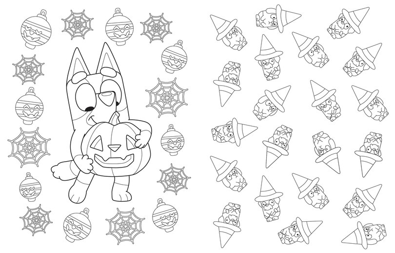 Sample content 5_Bluey: Hooray, It's Halloween!: A Coloring Book