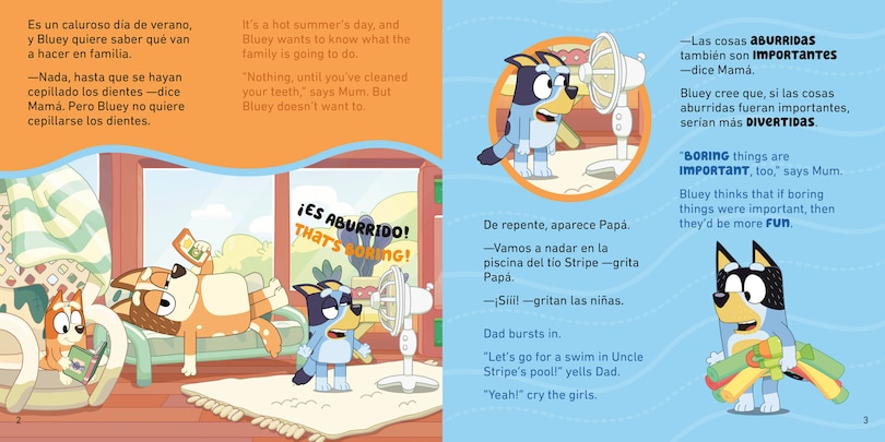 Aper&ccedil;u du contenu 5_Bluey: The Pool/La piscina (Bilingual English-Spanish Edition)