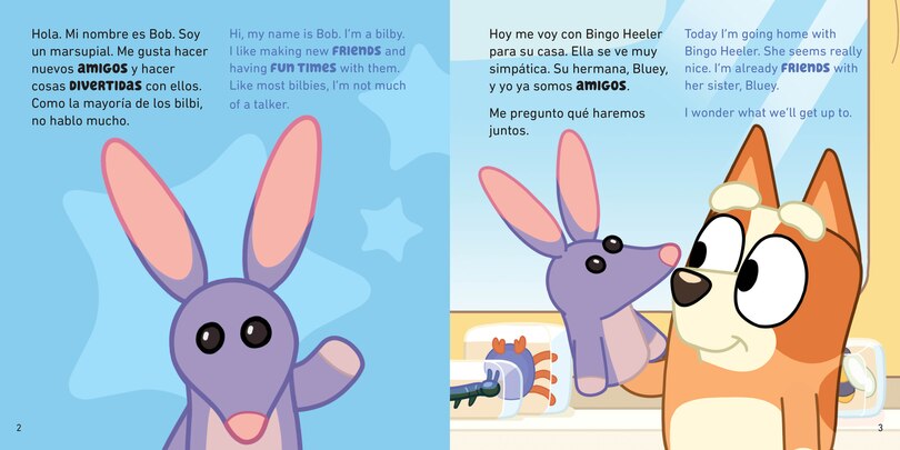 Aper&ccedil;u du contenu 5_Bob Bilby: A Bilingual Bluey Book / Un libro biling&uuml;e de Bluey