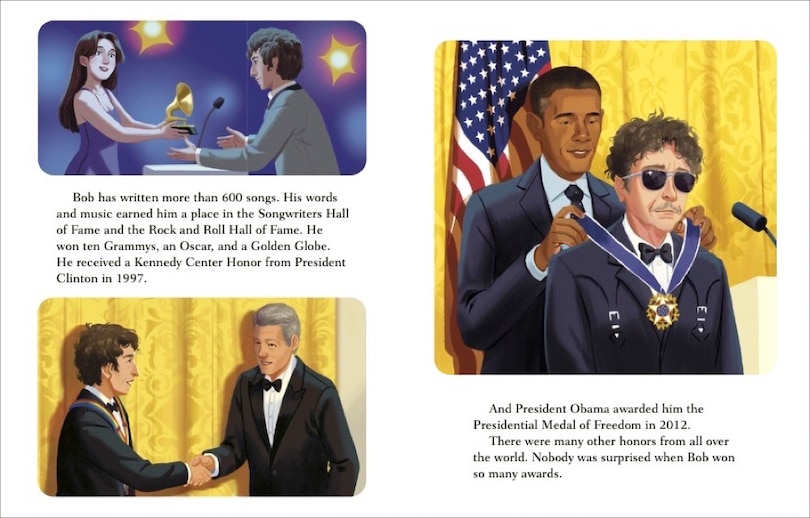 Aper&ccedil;u du contenu_Bob Dylan: A Little Golden Book Biography