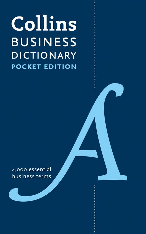 Front cover_Pocket Business English Dictionary: 4000 essential business terms (Collins Business Dictionaries)