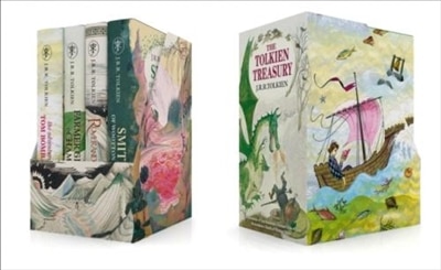 Front cover_The Tolkien Treasury: Roverandom, Farmer Giles of Ham, The Adventures of Tom Bombadil, Smith of Wootton Major