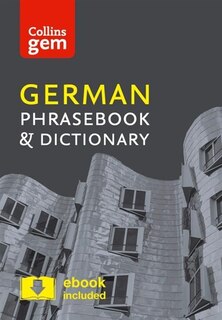 Front cover_Collins German Phrasebook and Dictionary Gem Edition: Essential phrases and words in a mini, travel-sized format (Collins Gem)