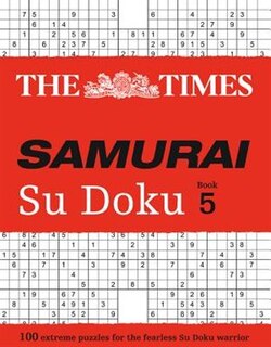 Front cover_The Times Samurai Su Doku 5: 100 challenging puzzles from The Times (The Times Su Doku)