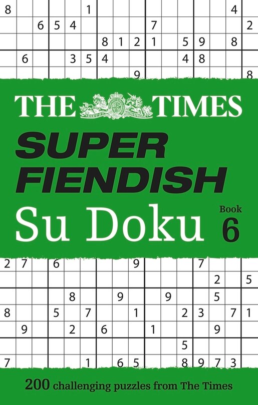 Couverture_The Times Super Fiendish Su Doku Book 6: 200 challenging puzzles from The Times (The Times Su Doku)