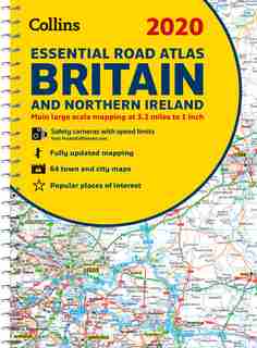 2020 Collins Essential Road Atlas Britain And Northern Ireland de Collins Maps