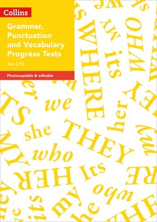 Front cover_Year 2/P3 Grammar, Punctuation and Vocabulary Progress Tests