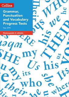 Front cover_Year 3/P4 Grammar, Punctuation and Vocabulary Progress Tests