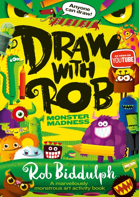 Front cover_Draw With Rob: Monster Madness
