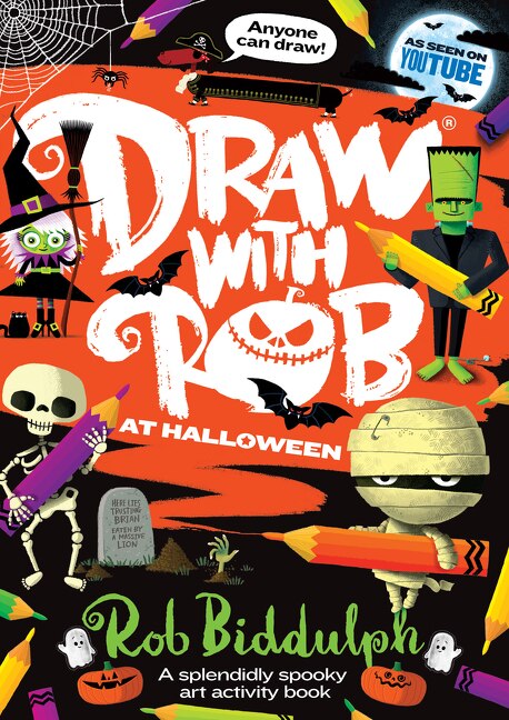 Front cover_Draw With Rob at Halloween