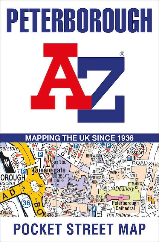 Front cover_Peterborough A-Z Pocket Street Map
