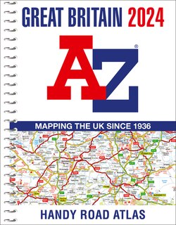 Front cover_Great Britain A-Z Handy Road Atlas 2024 (A5 Spiral)