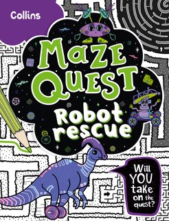 Couverture_Robot Rescue: Solve 50 mazes in this adventure story for kids aged 7+ (Maze Quest)