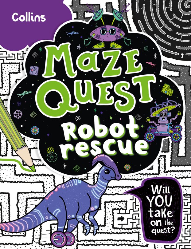 Couverture_Robot Rescue: Solve 50 mazes in this adventure story for kids aged 7+ (Maze Quest)