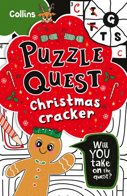 Front cover_Christmas Cracker: Mystery Puzzles for Kids (Puzzle Quest)