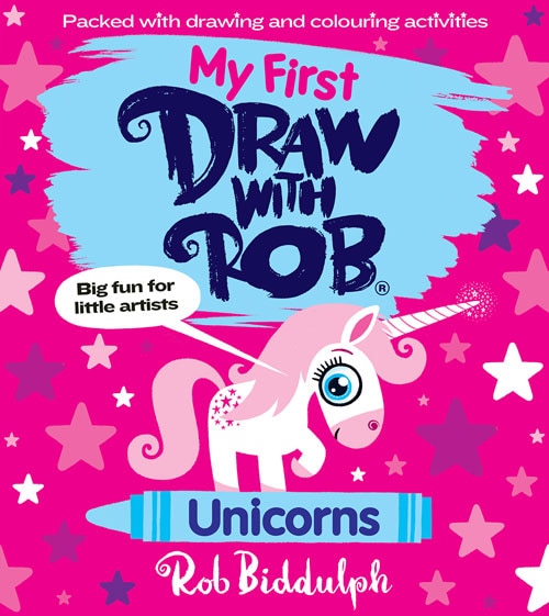 Couverture_My First Draw With Rob: Unicorns