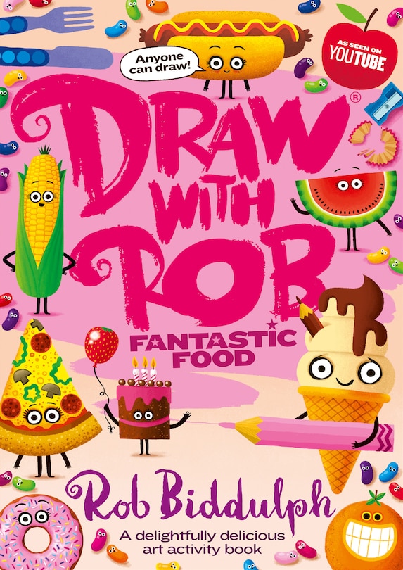 Front cover_Draw With Rob: Fantastic Food