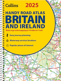 Front cover_2025 Collins Handy Road Atlas Britain and Ireland: A5 Spiral (Collins Road Atlas)