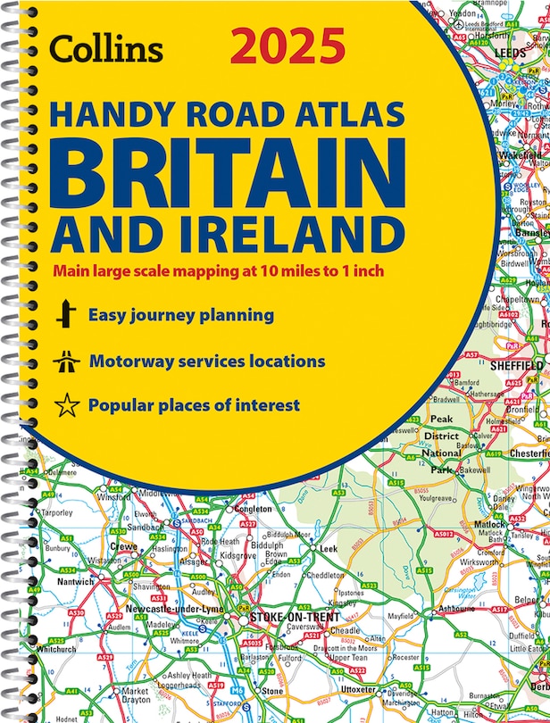 Front cover_2025 Collins Handy Road Atlas Britain and Ireland: A5 Spiral (Collins Road Atlas)