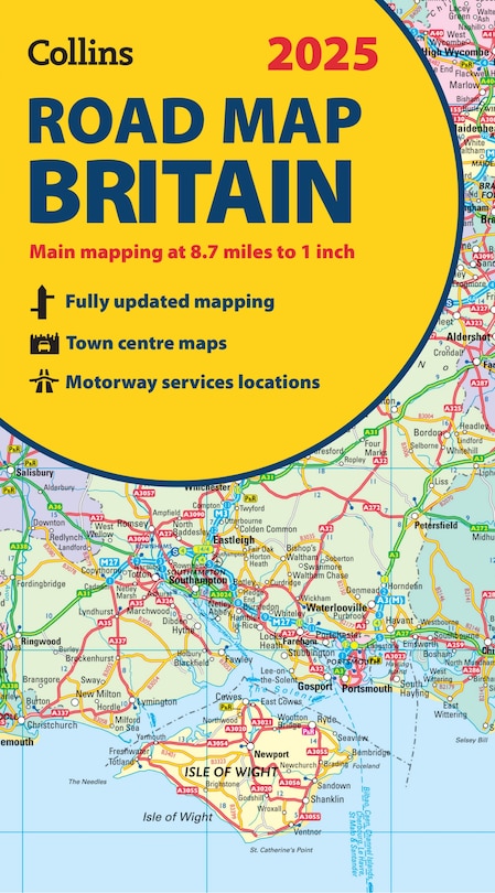 Front cover_2025 Collins Road Map of Britain: Folded map (Collins Road Atlas)