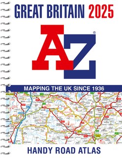Front cover_Great Britain A-Z Handy Road Atlas 2025 (A5 Spiral)