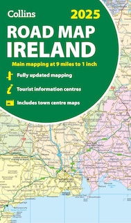 Front cover_2025 Collins Road Map of Ireland: Folded map (Collins Road Atlas)
