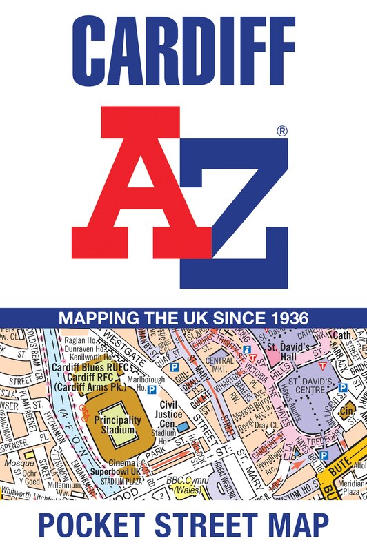 Front cover_Cardiff A-Z Pocket Street Map