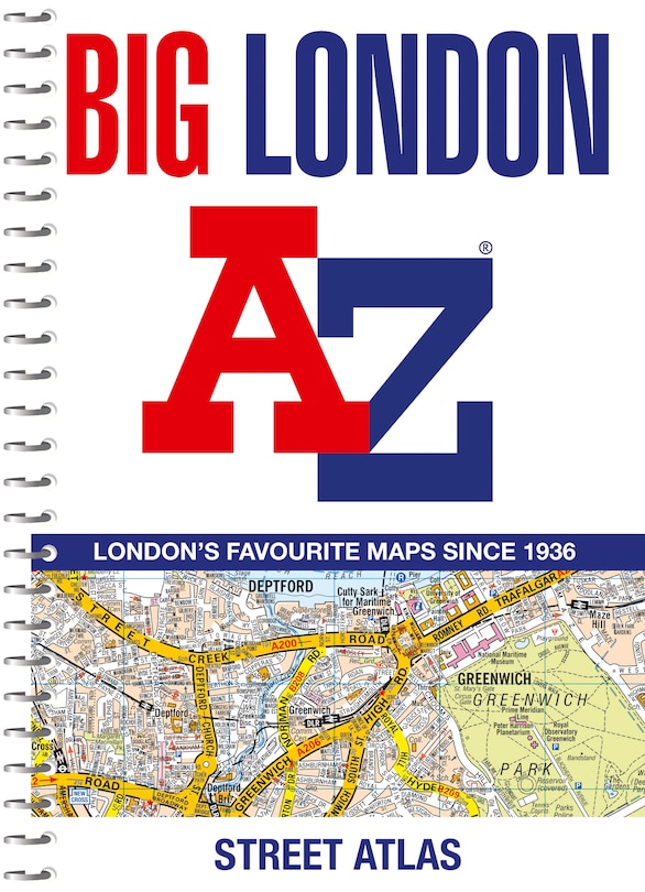 Front cover_Big London A-Z Street Atlas: Detailed and accurate iconic street map of London