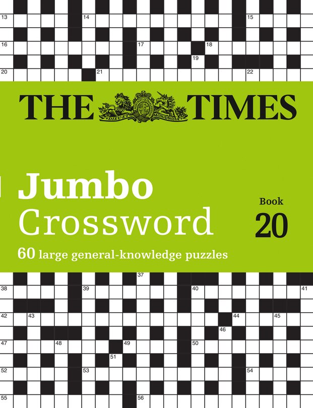 Front cover_The Times 2 Jumbo Crossword Book 20: 60 large general-knowledge crossword puzzles (The Times Crosswords)