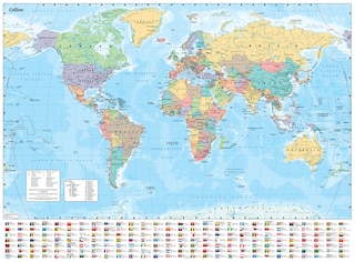 Front cover_Collins World Wall Laminated Map