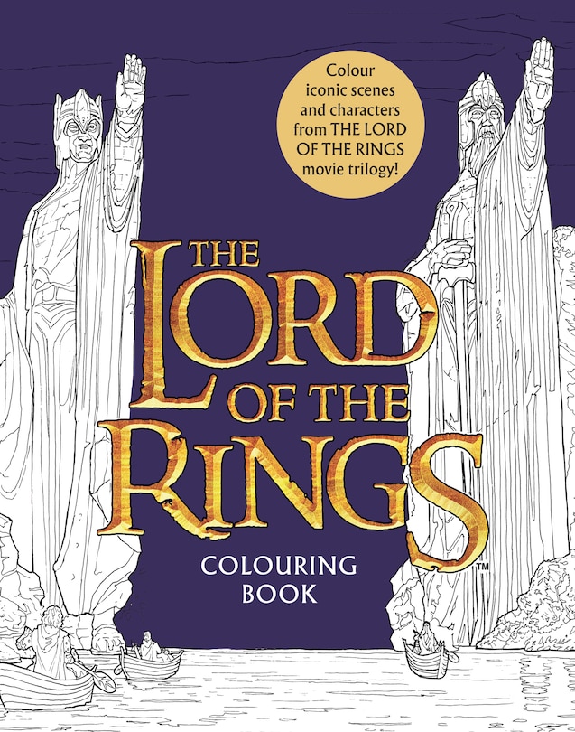 Front cover_The Lord of the Rings Movie Trilogy Colouring Book: Official and Authorised