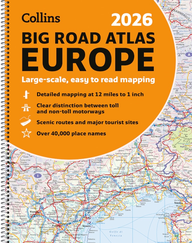 Front cover_Collins 2026 Big Road Atlas Europe