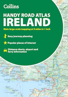 Front cover_Collins Handy Road Atlas Ireland: Handy map of Ireland using clear and detailed mapping