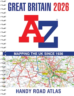 Front cover_Great Britain A-Z Handy Road Atlas 2026 (A5 Spiral)