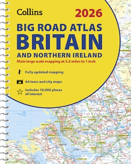 Front cover_2026 Collins Big Road Atlas Britain and Northern Ireland: Clear and detailed map of Britain and Northern Ireland in A3 size with spiral binding (Collins Road Atlas)