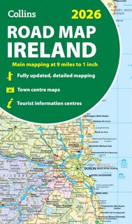 Front cover_2026 Collins Road Map of Ireland: Clear and detailed folded map of Ireland (Collins Road Atlas)
