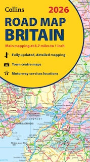 Front cover_2026 Collins Road Map of Britain: Clear and detailed folded map of Scotland (Collins Road Atlas)