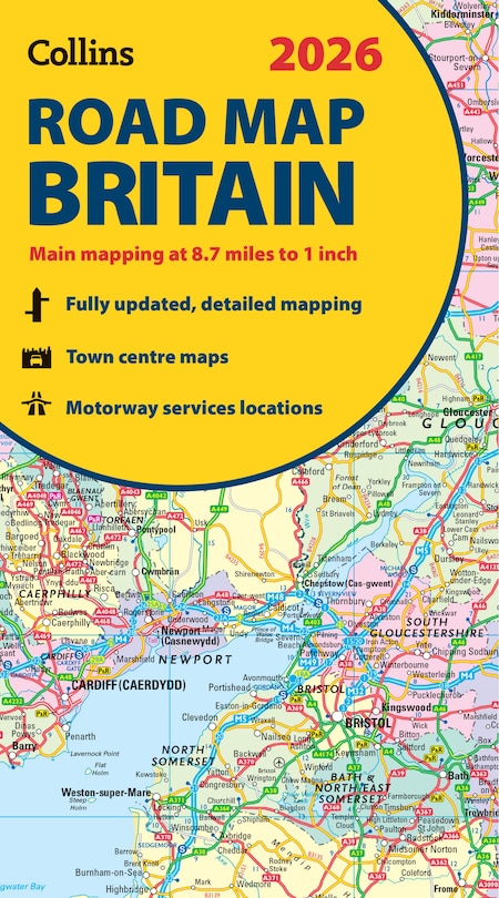 Front cover_2026 Collins Road Map of Britain: Clear and detailed folded map of Scotland (Collins Road Atlas)
