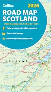 Front cover_2026 Collins Road Map of Scotland