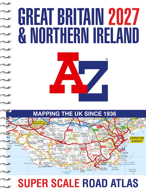 Front cover_Great Britain A-Z Super Scale Road Atlas 2027 (A3 Spiral)