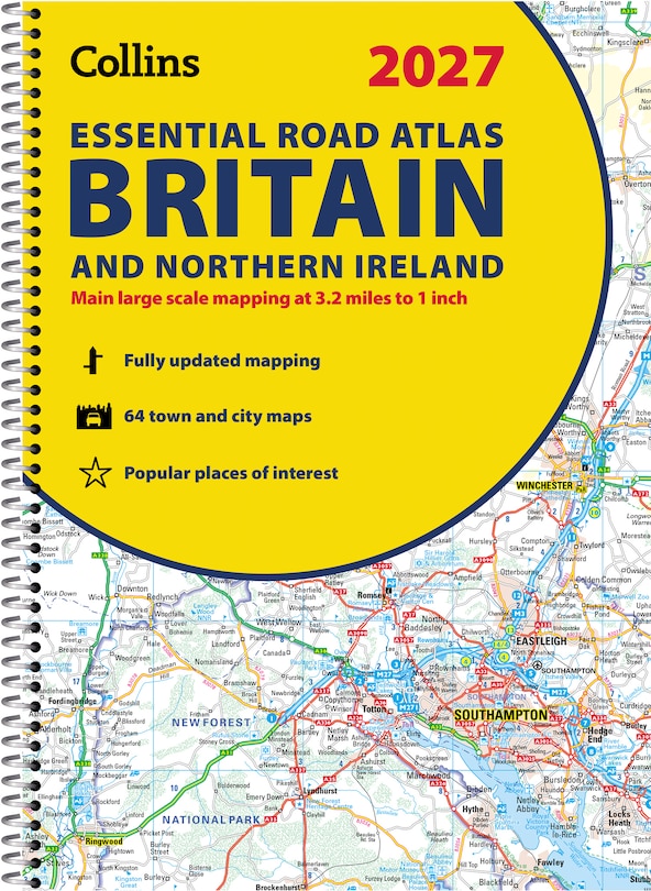 Front cover_2027 Collins Essential Road Atlas Britain and Northern Ireland
