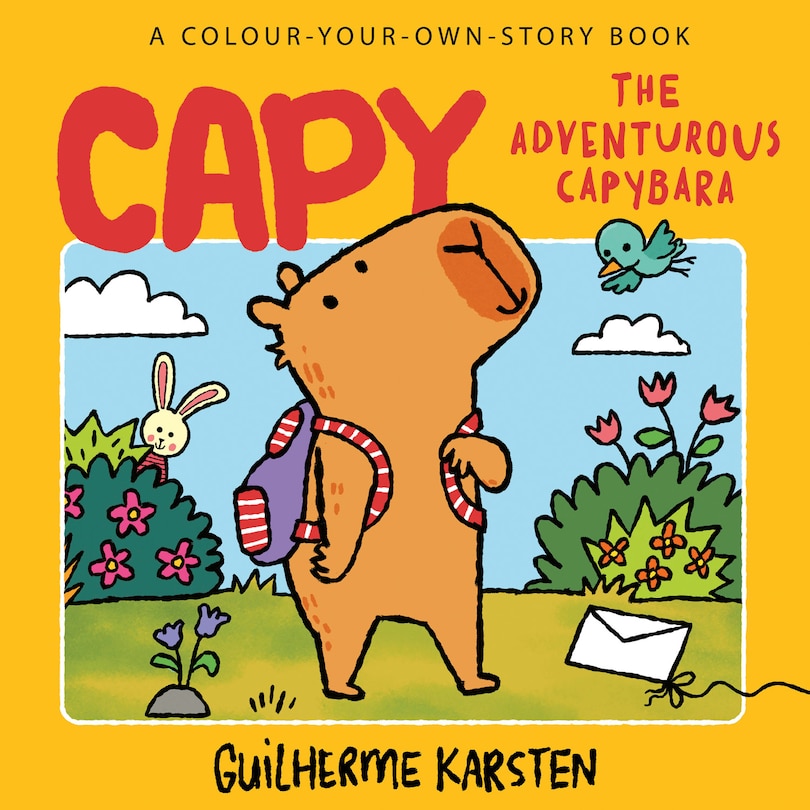 Front cover_CAPY &ndash; The Adventurous Capybara: A Colour-Your-Own-Story Book